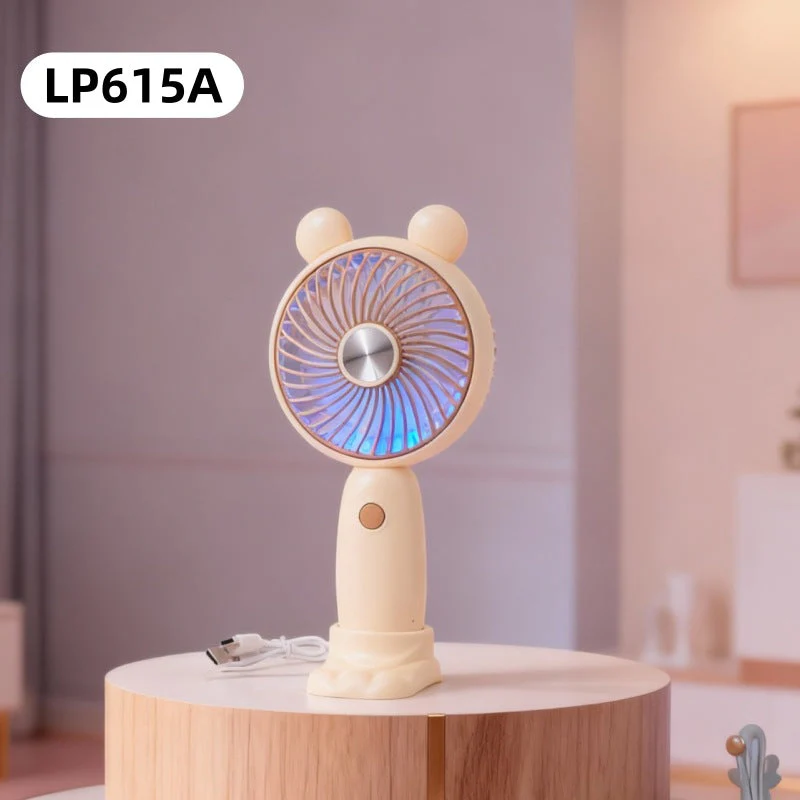 Unisex Minikäsituuletin USB-ladattava Taitettava Jalustalla - Image 5