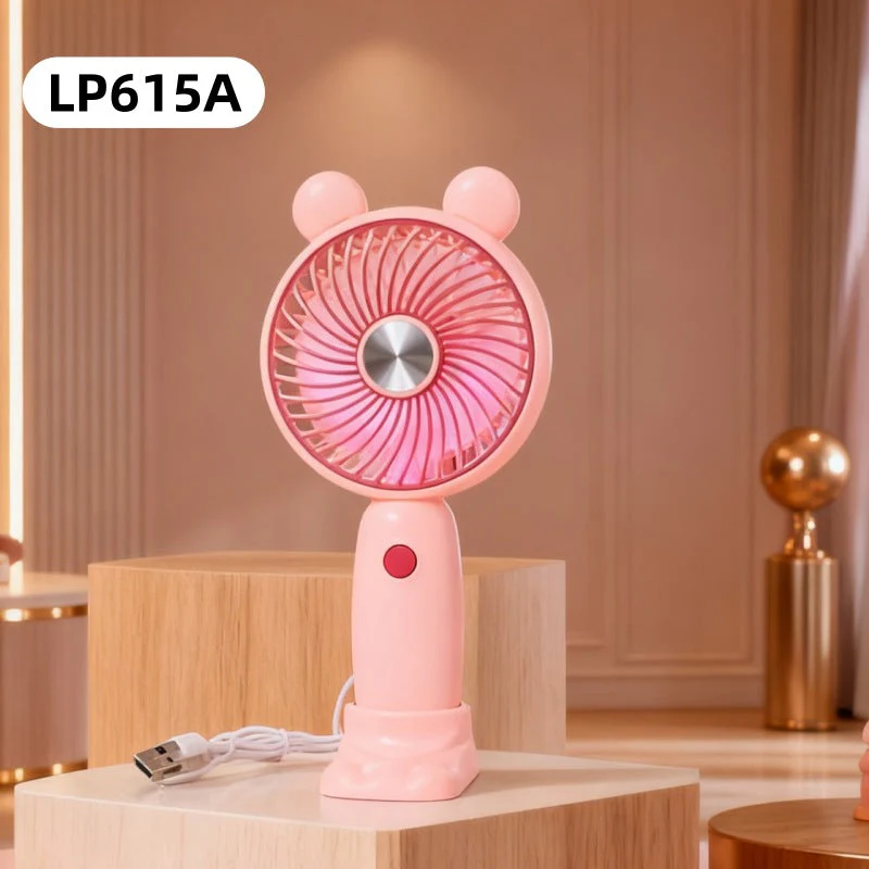 Unisex Minikäsituuletin USB-ladattava Taitettava Jalustalla - Image 9