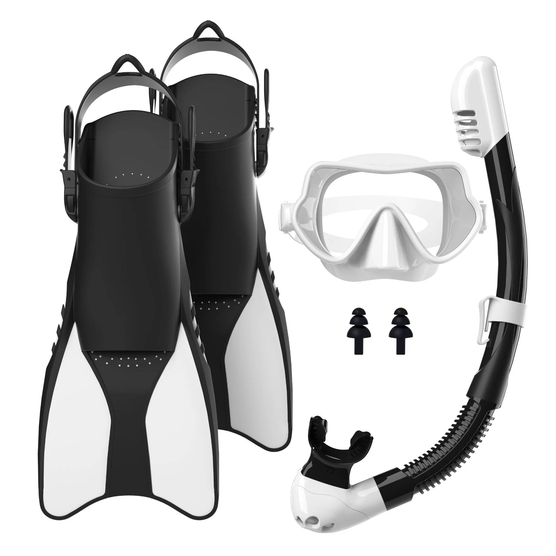 Unisex Snorkkelisarja Ergonomisella Sukellusnaamarilla ja Uimaevillä - Image 2