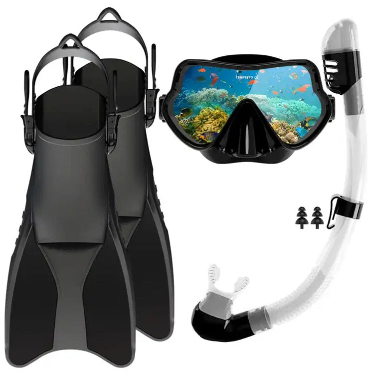 Unisex Snorkkelisarja Ergonomisella Sukellusnaamarilla ja Uimaevillä - Image 6