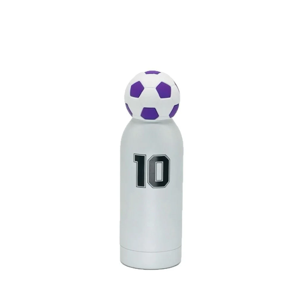 Unisex Sporty Water Bottle With Playful Football Cap
