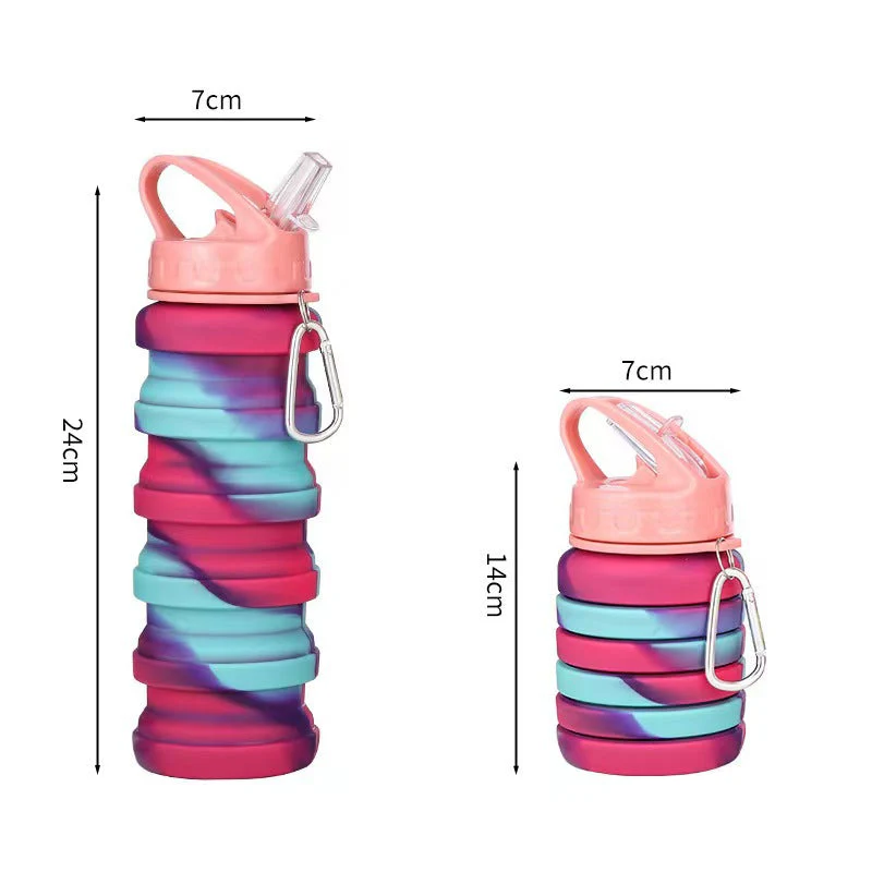 Unisex Taitettava Urheiluvesipullo Karabiinihaarukalla - Image 10
