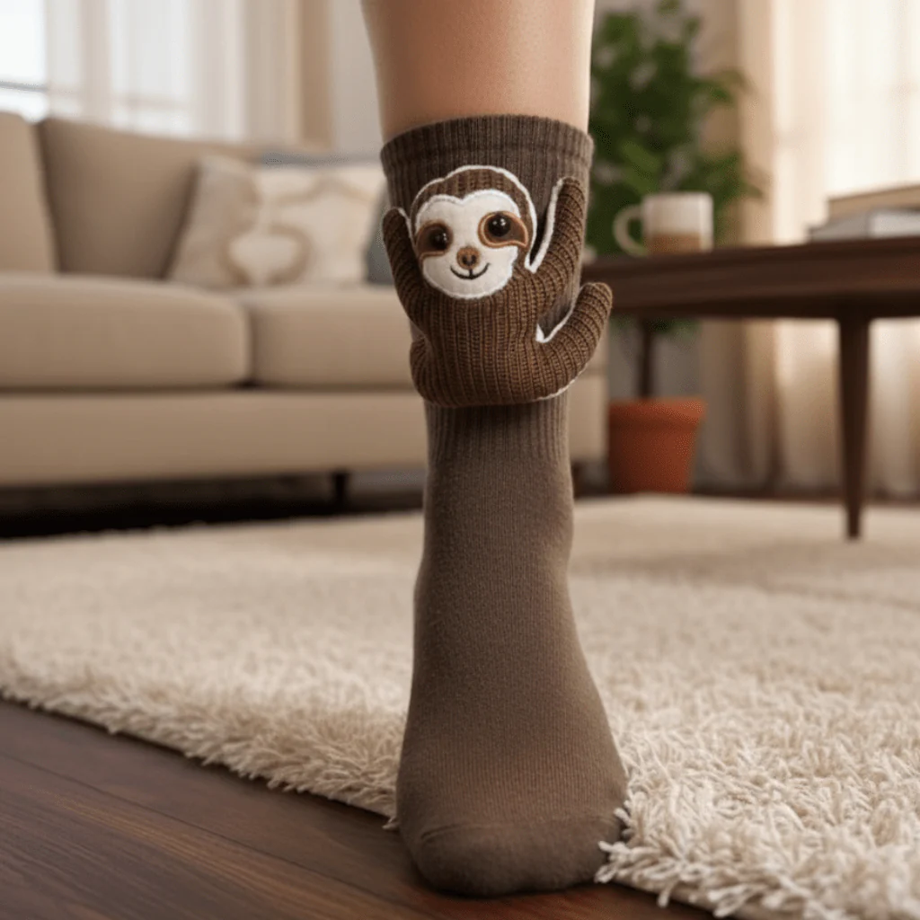 Unisex Talosukat 3D-Eläinkorostuksella Leikkisästi Mukautuva