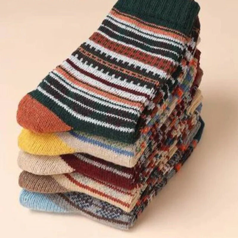 Unisex Talvisukat Värikkäillä Kuoseilla Hengittävä Materiaali - Image 4