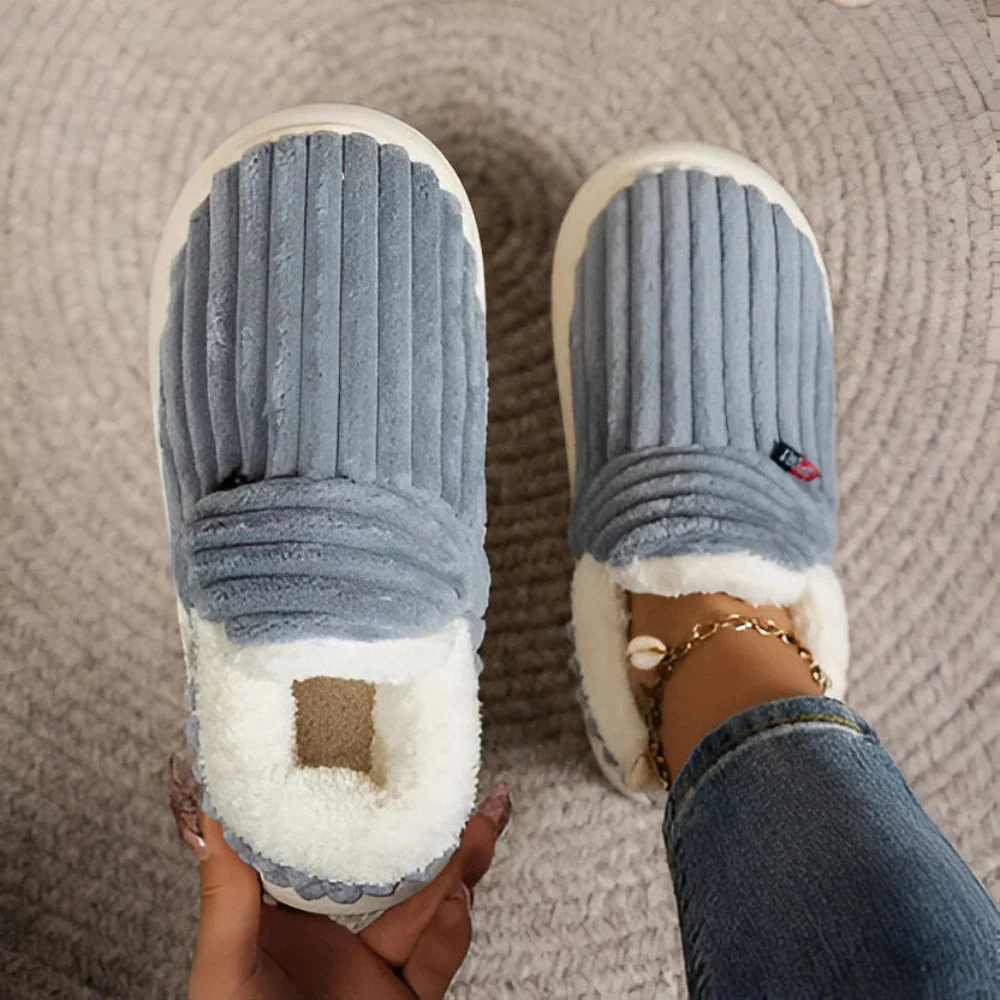 Unisex Tossut Pehmeä Plush Sisä- ja Ulkokäyttöön - Image 12