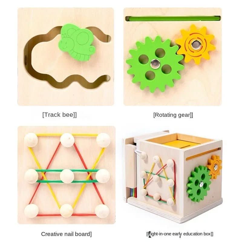Vauvojen ActivityCube Oppimislelu Montessori-Inspiroitu Leikkikalu - Image 6