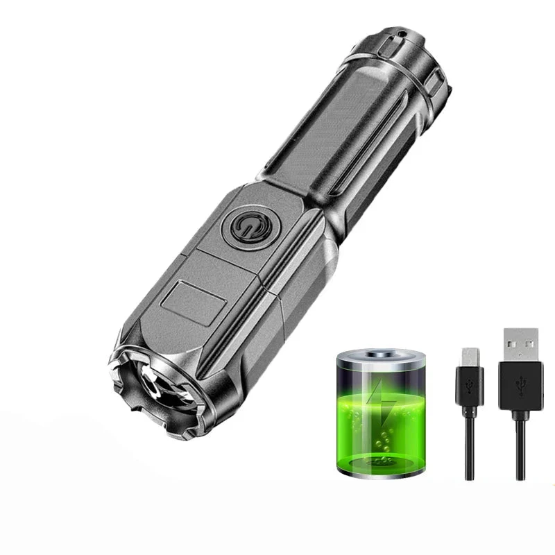 Vedenpitävä Taskulamppu 100000 Lumenia Monipuolisilla Valotiloilla - Image 3