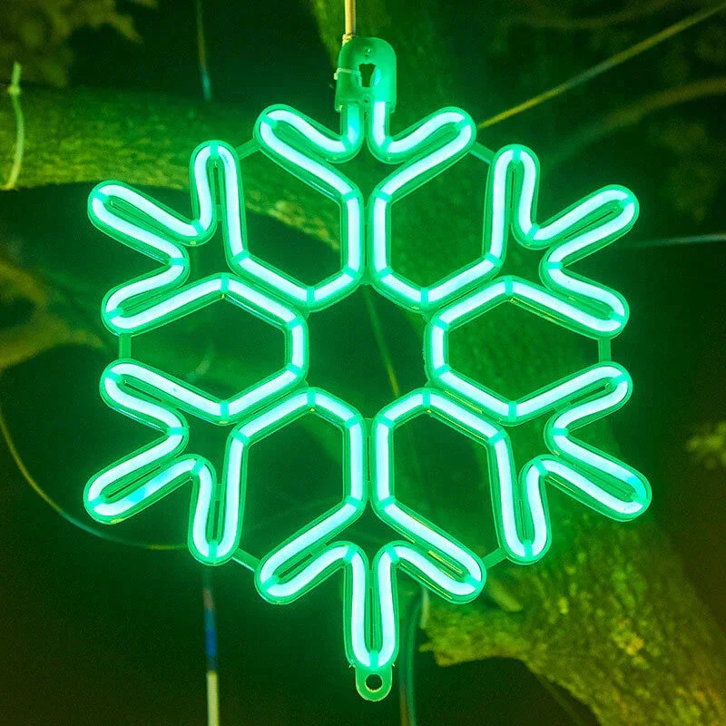 Vedenpitävät LED-lumihiutalevalot Talvikoristeisiin - Image 7