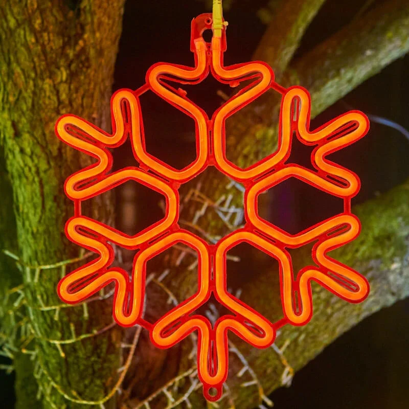 Vedenpitävät LED-lumihiutalevalot Talvikoristeisiin - Image 8