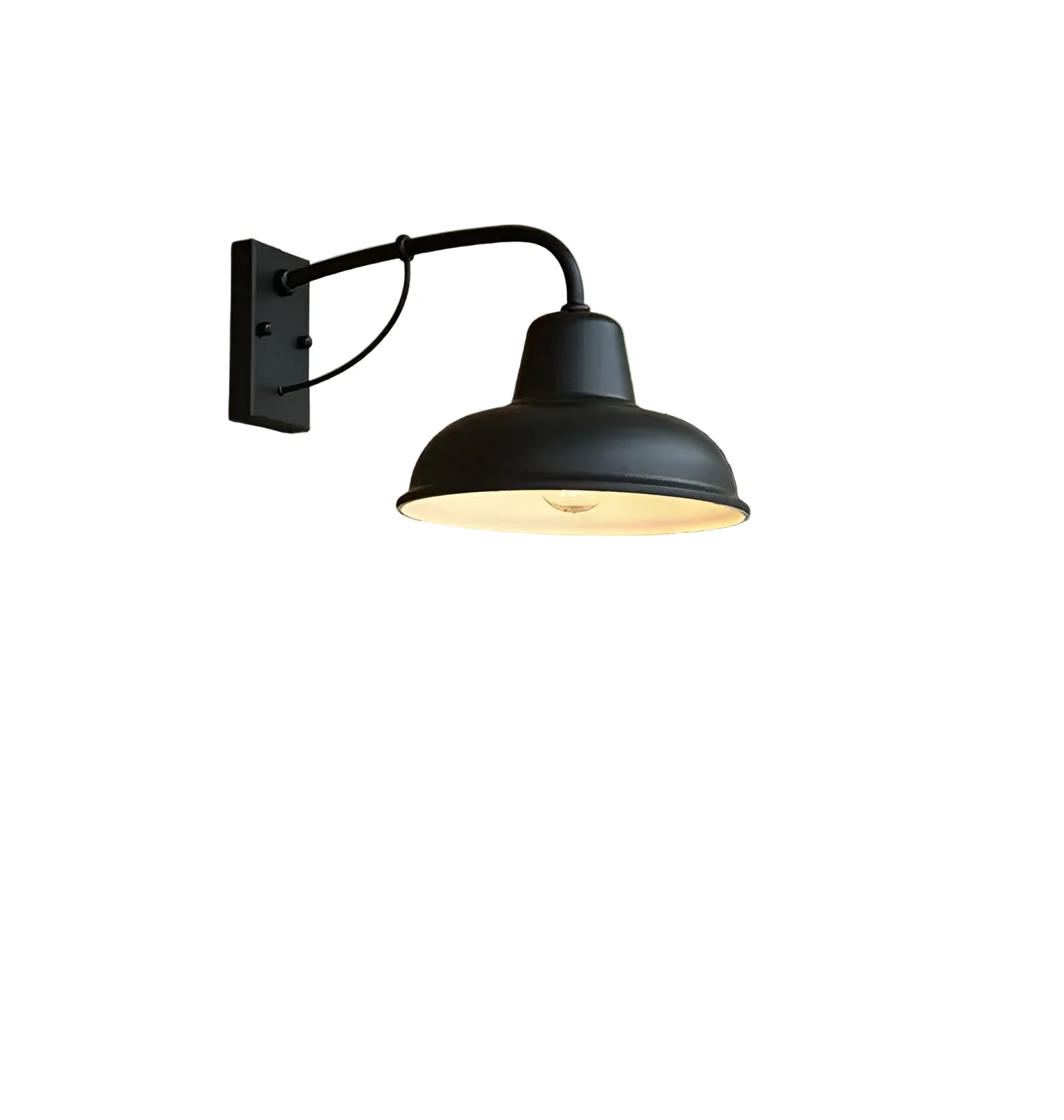 Vintage Seinävalaisin Teollisella Tyylillä Sisälle ja Ulkokäyttöön