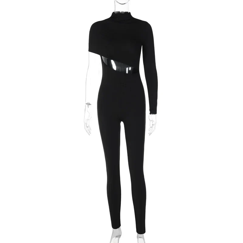 Yksi olkapää Cut Out Jumpsuit - Image 3