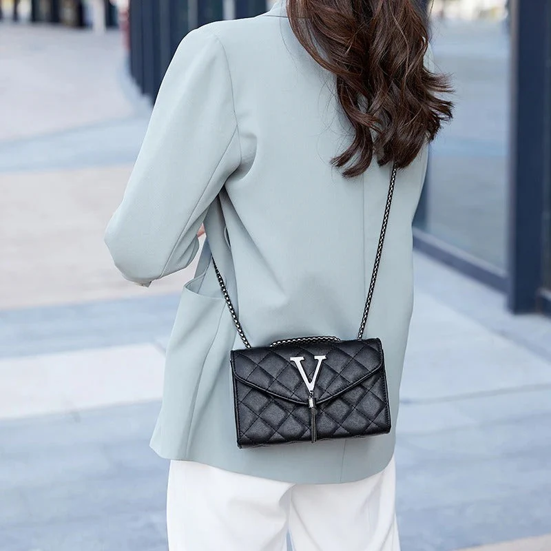 Ylellinen tikattu Crossbody Tupsu käsilaukku - Image 8